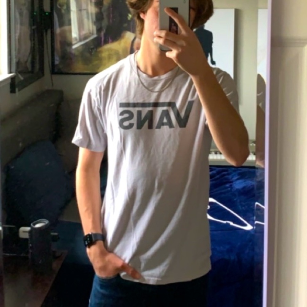 Vans white tee shirt